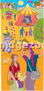 A family at the circus